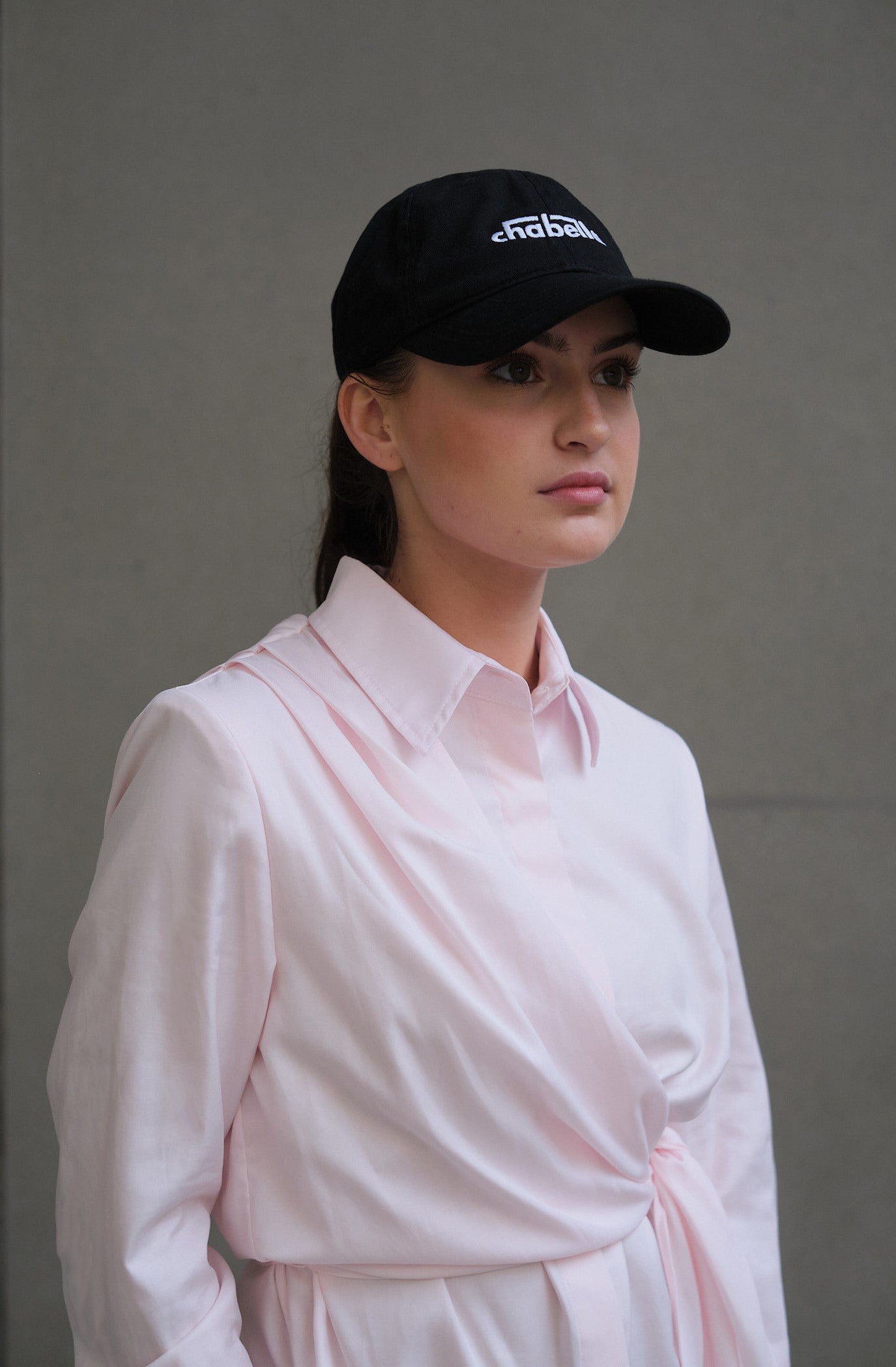 CHABELLA Organic Cotton Baseball Cap Black