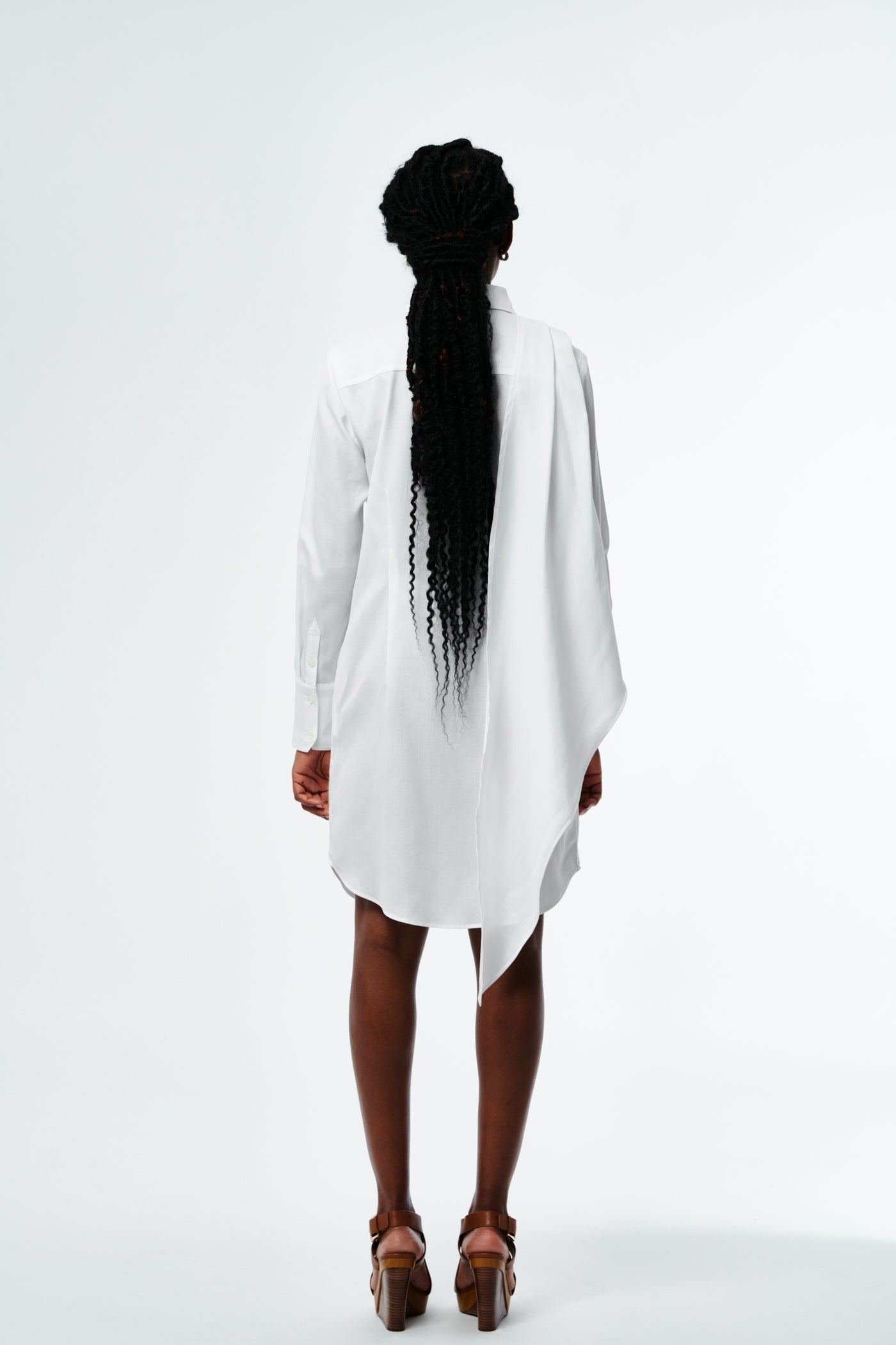 VESTIDO Shirtdress with Removable Sleeves